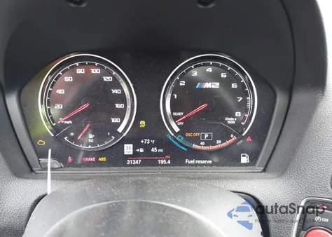 2020 BMW M2 Competition z USA, uszkodzony, nr VIN WBS2U7C01L7E56212